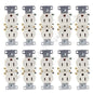 10 Hubbell Light Almond Residential Duplex Receptacles 5-15 15A 125V Bulk RR15LA