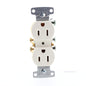 Hubbell Light Almond Residential Duplex Receptacle 5-15 15A 125V Bulk RR15LA