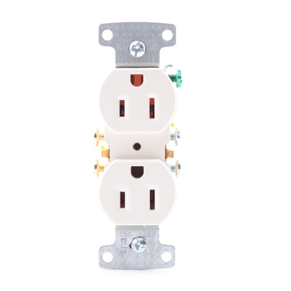 Hubbell RR15LA Light Almond Residential Duplex Receptacle 5-15R 15A Bulk Outlet