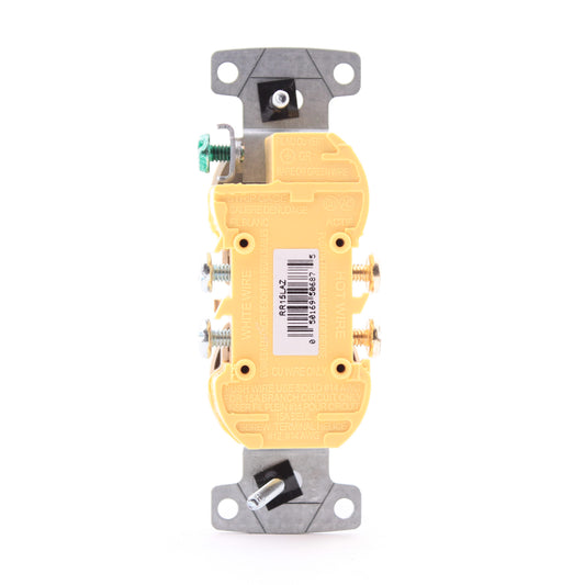 Hubbell RR15LA Light Almond Residential Duplex Receptacle 5-15R 15A Bulk Outlet