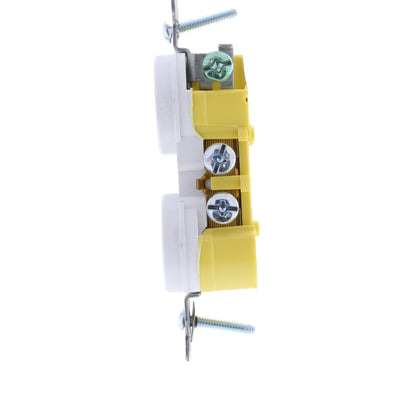 Hubbell White Tamper Resistant Duplex Receptacle Outlet 5-15R 15A 125V RR15W