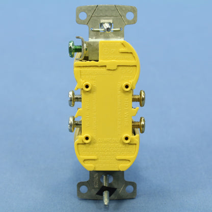 Hubbell Ivory Tamper Resistant Duplex Receptacle Outlet 5-15R 15A Bulk RR15SITR