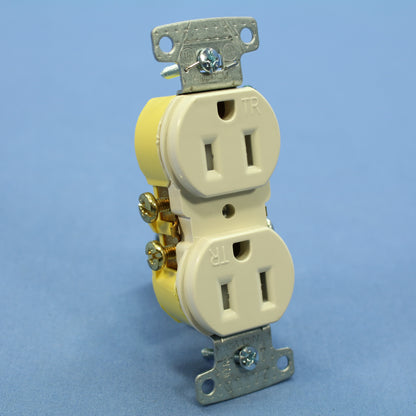 Hubbell Light Almond Tamper Resistant Duplex Receptacle 5-15R 15A Bulk RR15SLATR