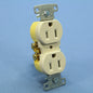 Hubbell Light Almond Tamper Resistant Duplex Receptacle 5-15R 15A Bulk RR15SLATR