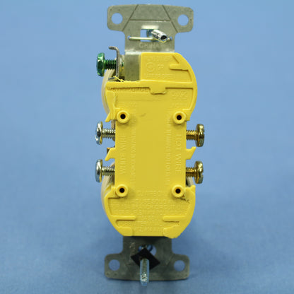 Hubbell Light Almond Tamper Resistant Duplex Receptacle 5-15R 15A Bulk RR15SLATR