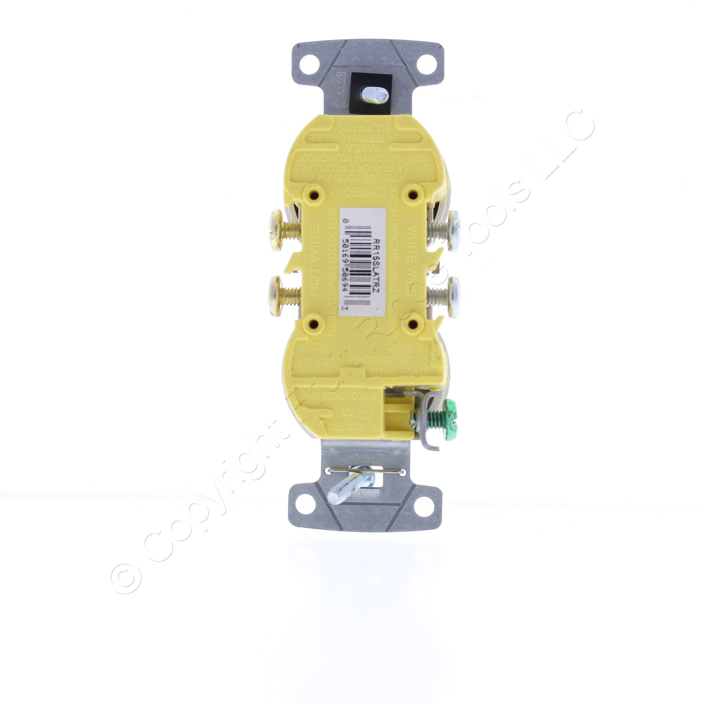 Hubbell RR15SLATR Light Almond Residential TR Duplex 5-15R 15A Bulk Receptacle