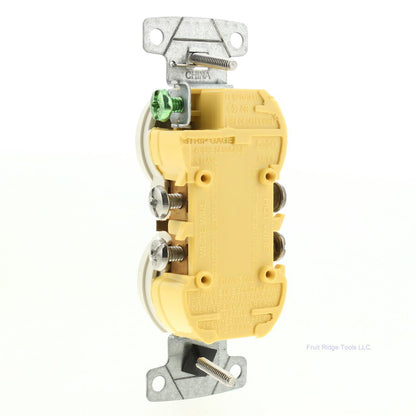 Hubbell RR15SLAWRTR Light Almond Residential 5-15R 15A Weather TR Receptacle