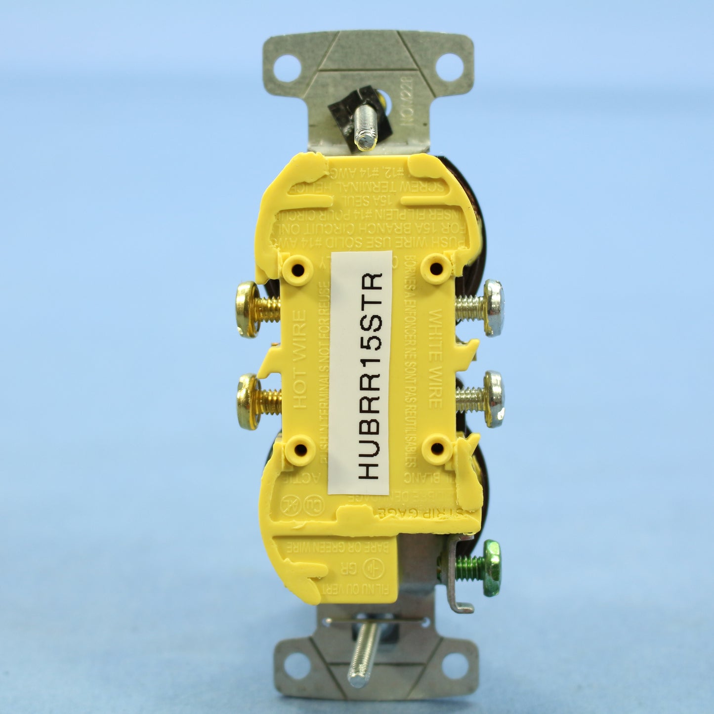 Hubbell Brown Tamper Resistant Duplex Receptacle Outlet 5-15R 15A Bulk RR15STR