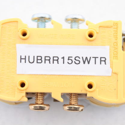 Hubbell RR15SWTR White Tamper Resistant 15A Duplex Receptacle Outlet Bulk 5-15R