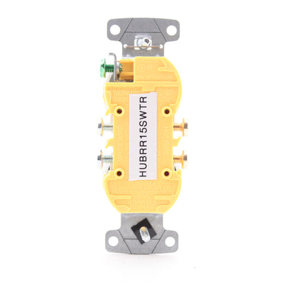 Hubbell RR15SWTR White Tamper Resistant 15A Duplex Receptacle Outlet Bulk 5-15R