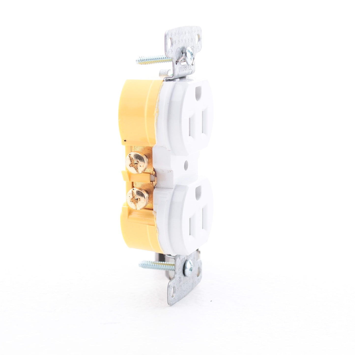Hubbell RR15SWTR White Tamper Resistant 15A Duplex Receptacle Outlet Bulk 5-15R