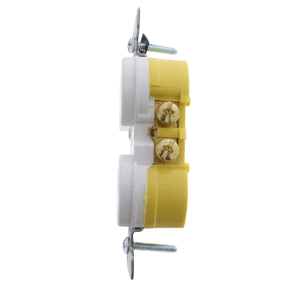Hubbell RR15SWTR White Tamper Resistant 15A Duplex Receptacle Outlet Bulk 5-15R