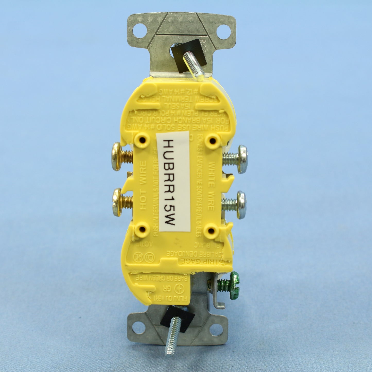 Hubbell RR15W White 15A Duplex Receptacle Outlet NEMA 5-15 125V Bulk Residential
