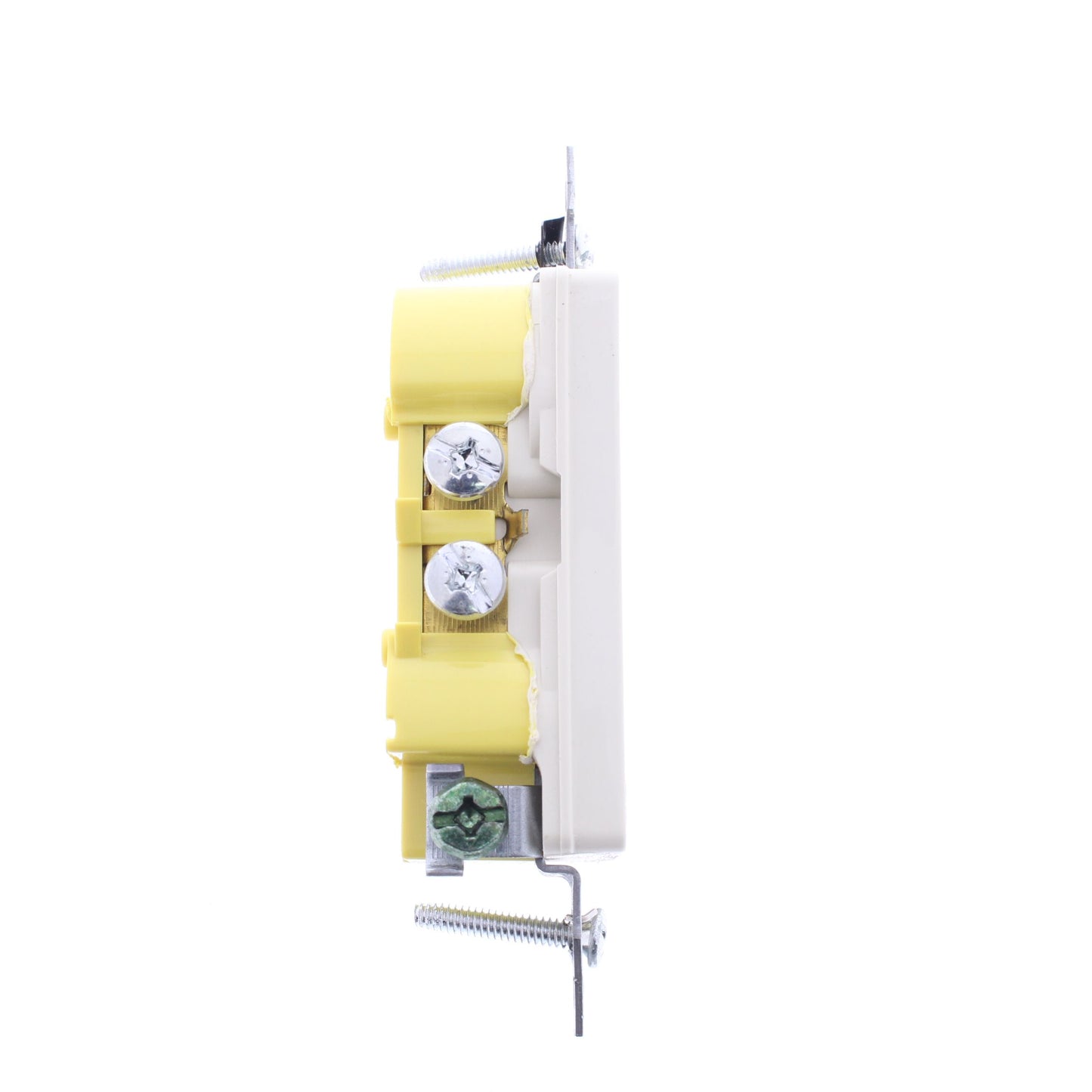 Hubbell RRD15KLATR Lt Almond Residential 5-15R 15A TR Decorator Outlets No Ears