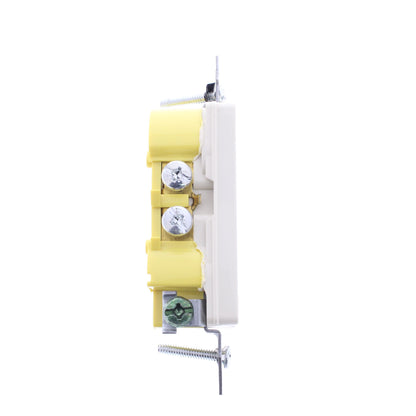 Hubbell RRD15KLATR Lt Almond Residential 5-15R 15A TR Decorator Outlets No Ears
