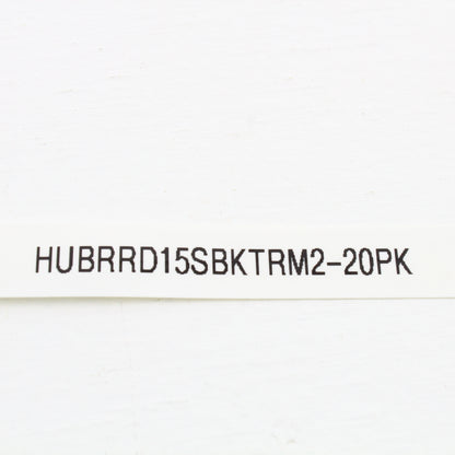 20 Hubbell Black Tamper Resistant Decorator Receptacles 15A Earless RRD15SBKTRM2