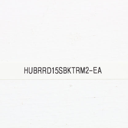 Hubbell Black Tamper Resistant Decorator Receptacle 15A Earless RRD15SBKTRM2