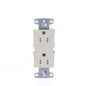 Hubbell Lt Almond Tamper Resistant Decorator Receptacle X-Clamp 15A RRD15SLATRX