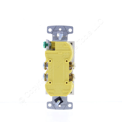 Hubbell Lt Almond Tamper Resistant Decorator Receptacle X-Clamp 15A RRD15SLATRX