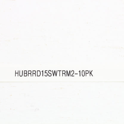 Hubbell White Earless Tamper Resistant Decorator Panel 15A Receptacles 10-pack