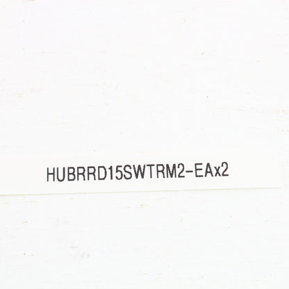 2 Hubbell White Tamper Resistant Decorator PANEL Receptacles 15A Earless