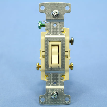 Hubbell RS315I Ivory Framed Toggle Light Switch 3-Way Residential 15A 120V 10pcs