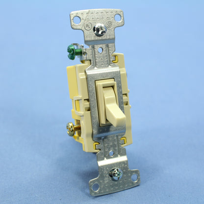 Hubbell RS315I Ivory Framed Toggle Light Switch 3-Way Residential 15A 120V 10pcs