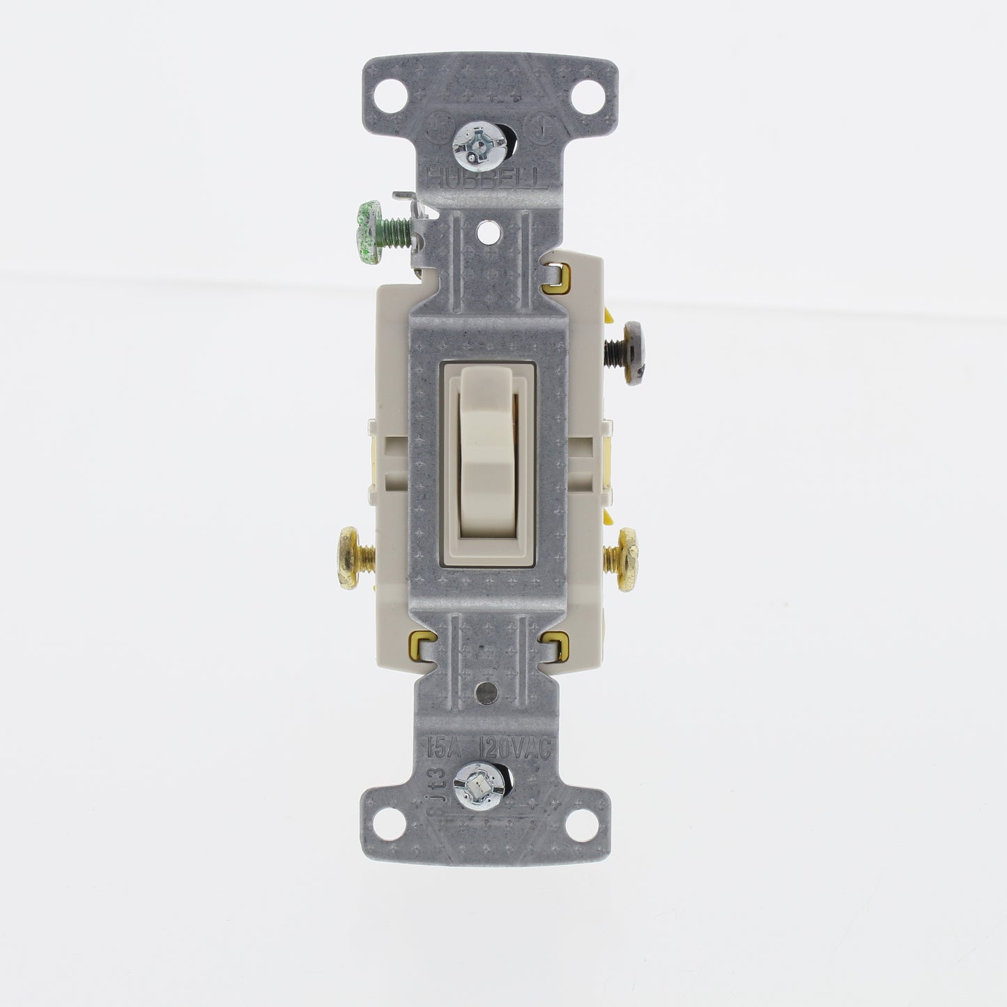 Hubbell RS315LA Lt Almond Framed Toggle Light Switch 3-Way Residential 15A 5pcs