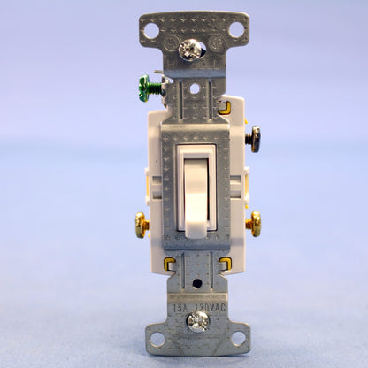 Hubbell RS315W White 10 Framed Toggle Light Switches 3-WAY Residential 10-Pack