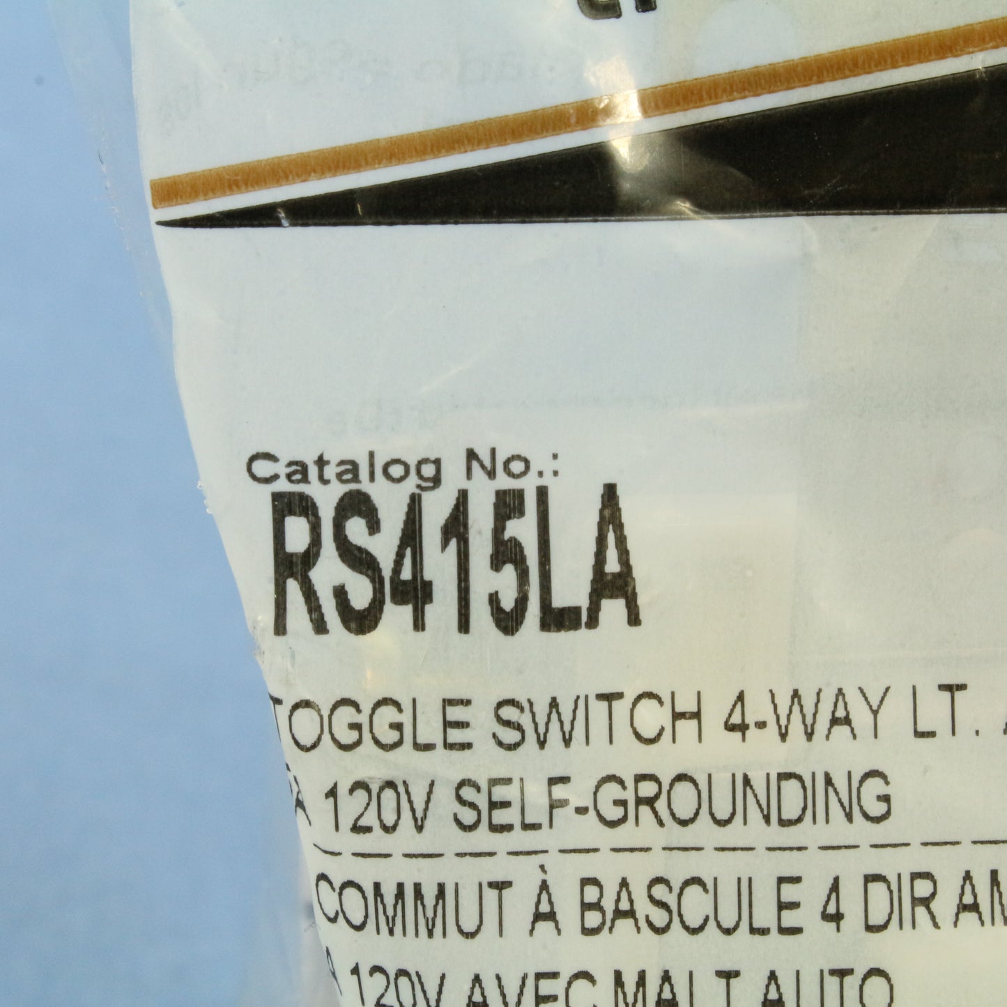 Hubbell RS415LA Lt Almond 4-Way Framed Toggle Wall Light Switch Residential 15A