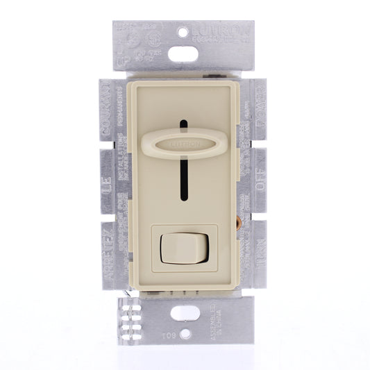 Hubbell RS603PI Ivory Slide Light Dimmer Switch 3-Way Incandescent Only 600W