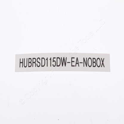 Hubbell RSD115DW White Disposal Switch Decorator Rocker Bulk 15A Single Pole