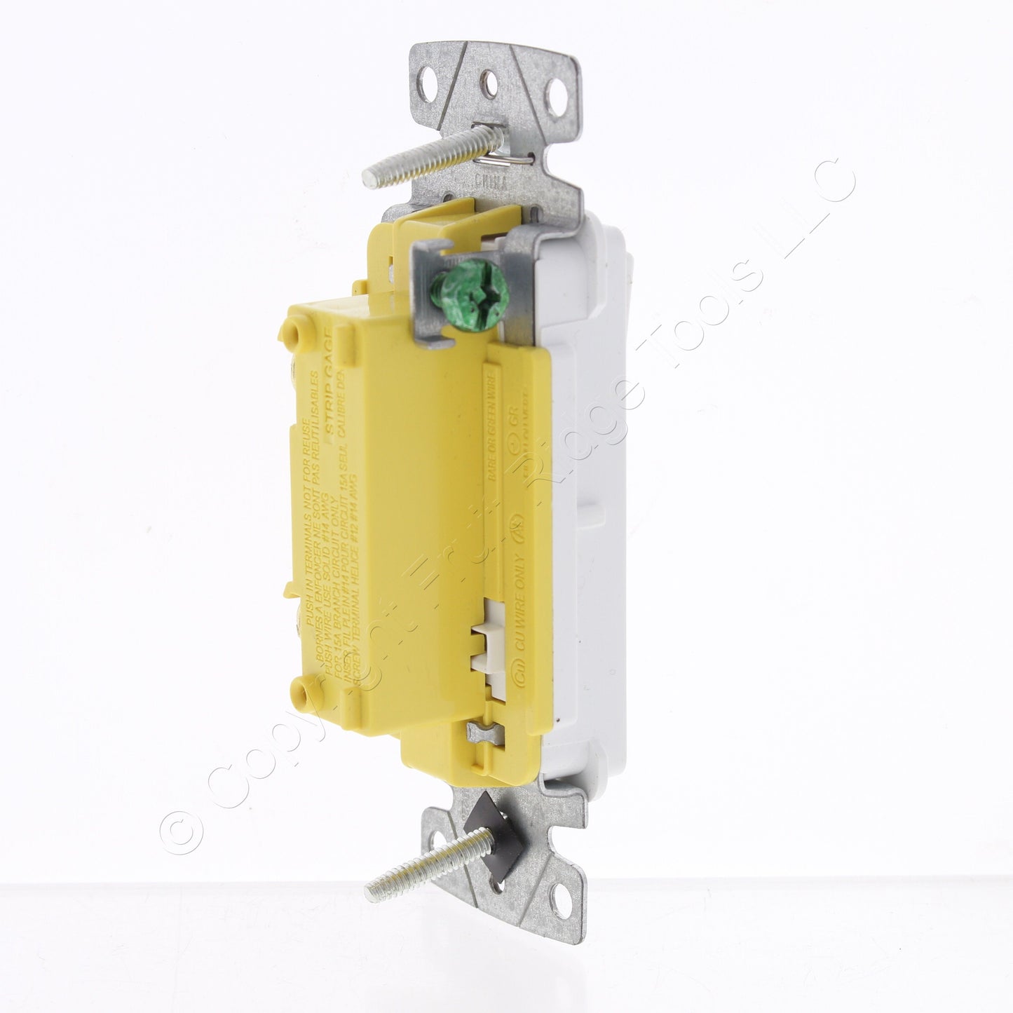Hubbell RSD115DW White Disposal Switch Decorator Rocker Bulk 15A Single Pole