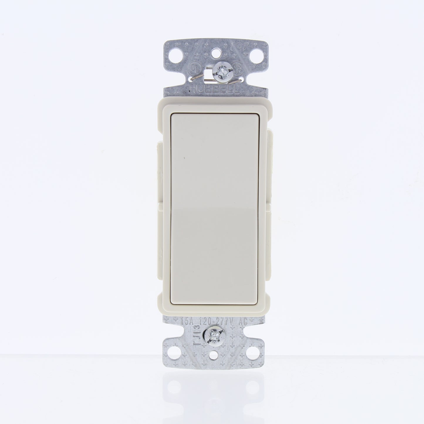 Hubbell RSD115ILLA Light Almond Lighted Decorator Single Pole Switch Illuminated