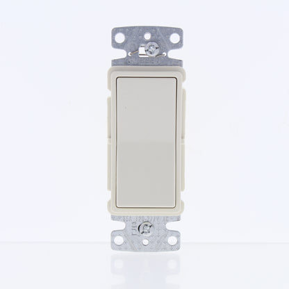 Hubbell RSD115ILLA Light Almond Lighted Decorator Single Pole Switch Illuminated