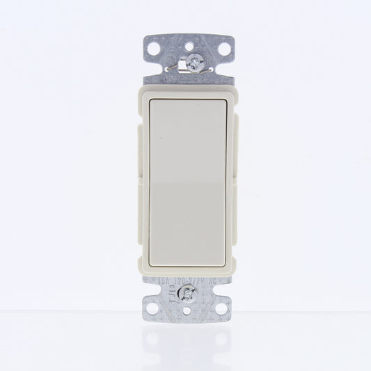 Hubbell RSD115ILLA Light Almond Lighted Decorator Single Pole Switch Illuminated