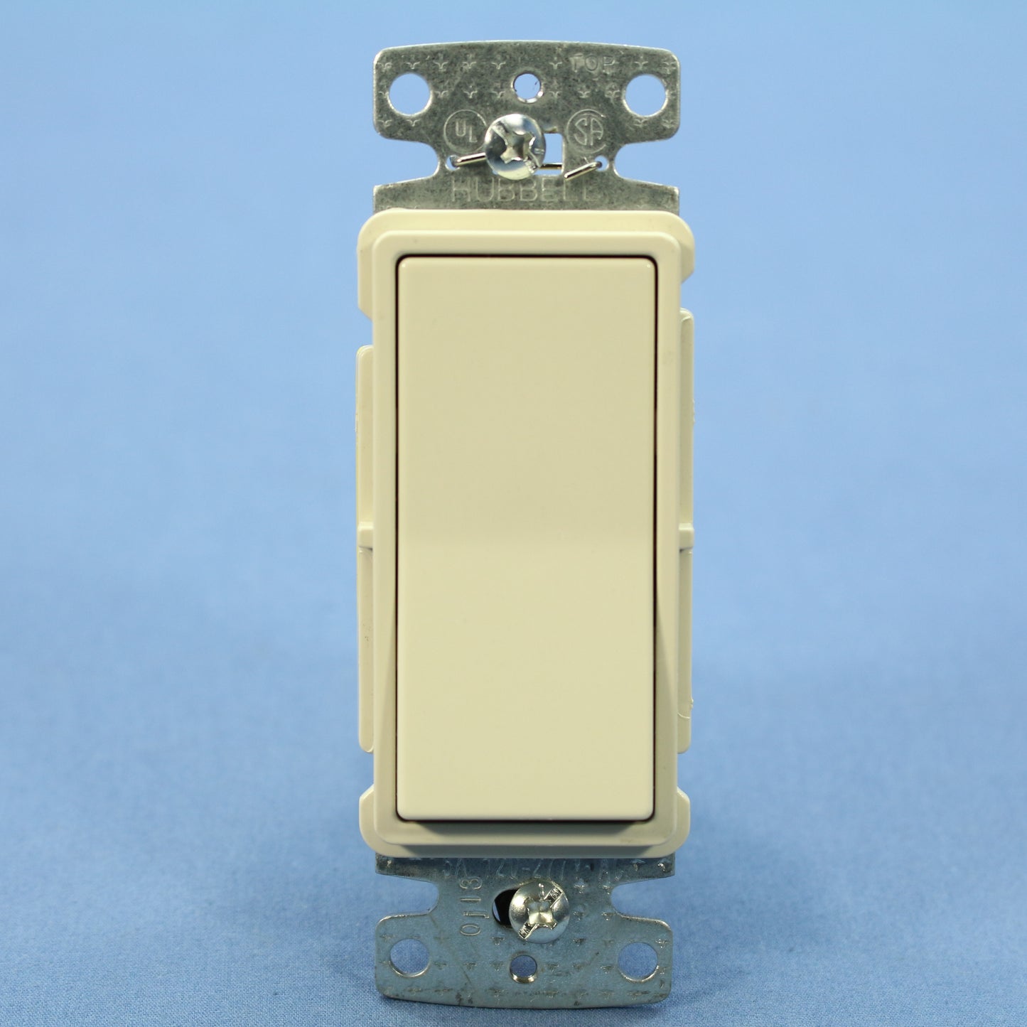 Hubbell Lt Almond Decorator Rocker Single Pole Light Switch 15A Bulk RSD115LA