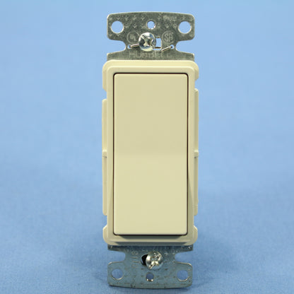 Hubbell Lt Almond Decorator Rocker Single Pole Light Switch 15A Bulk RSD115LA