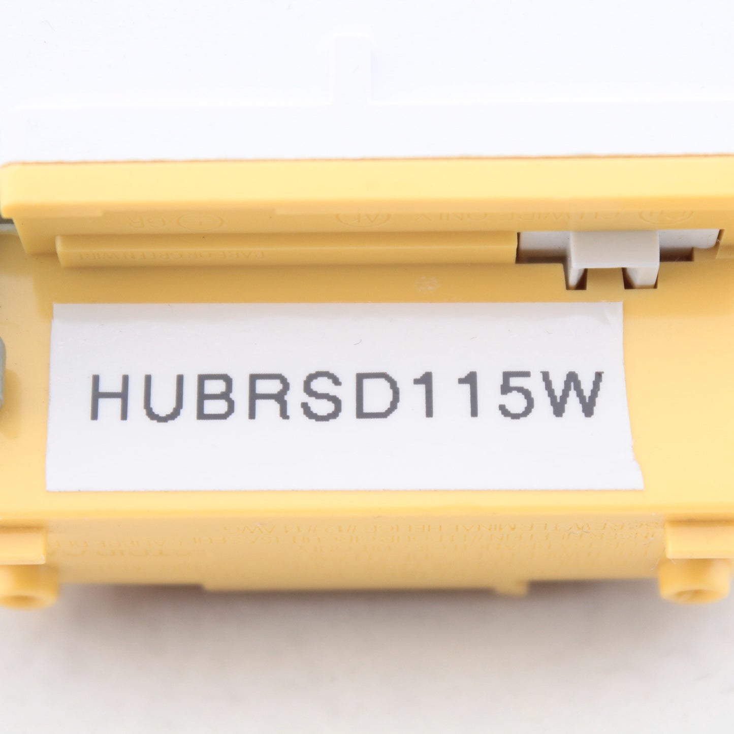 Hubbell RSD115W White 15A Decorator Rocker Single Pole ON/OFF Wall Light Switch
