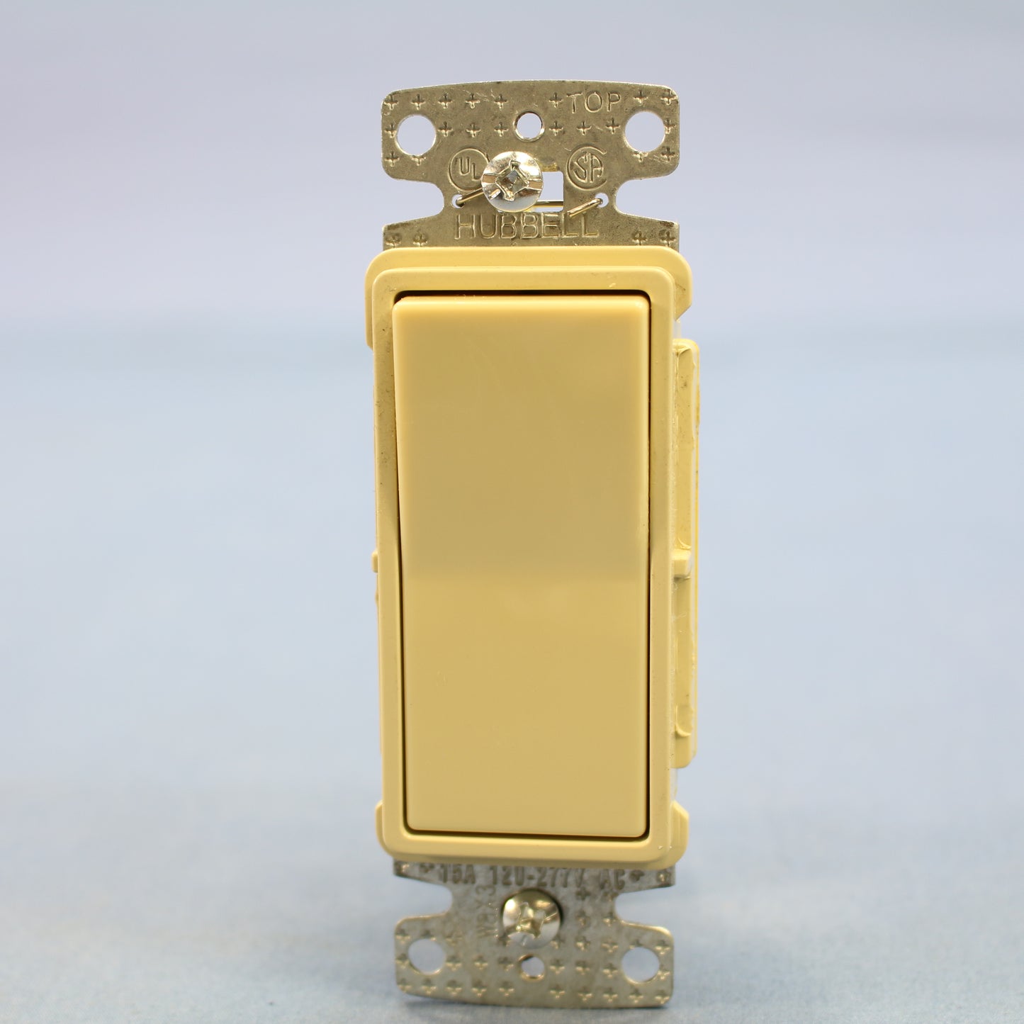 Hubbell RSD315I Ivory Decorator Smooth Rocker 3-Way Wall Light Switch 15A Bulk