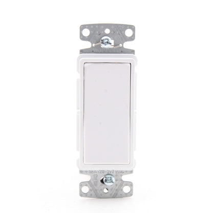 Hubbell RSD315W White 15A Decorator Smooth Rocker 3-Way Wall Light Switch