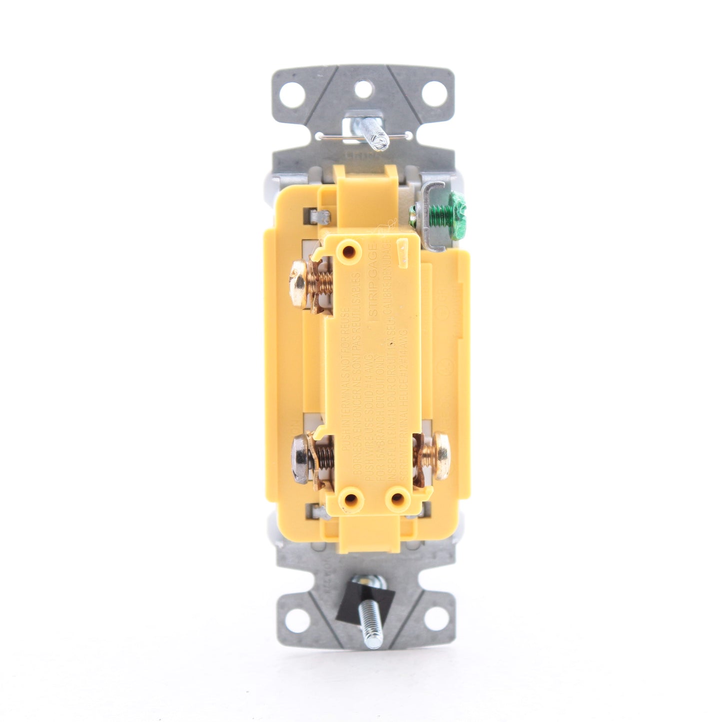 Hubbell RSD315W White 15A Decorator Smooth Rocker 3-Way Wall Light Switch