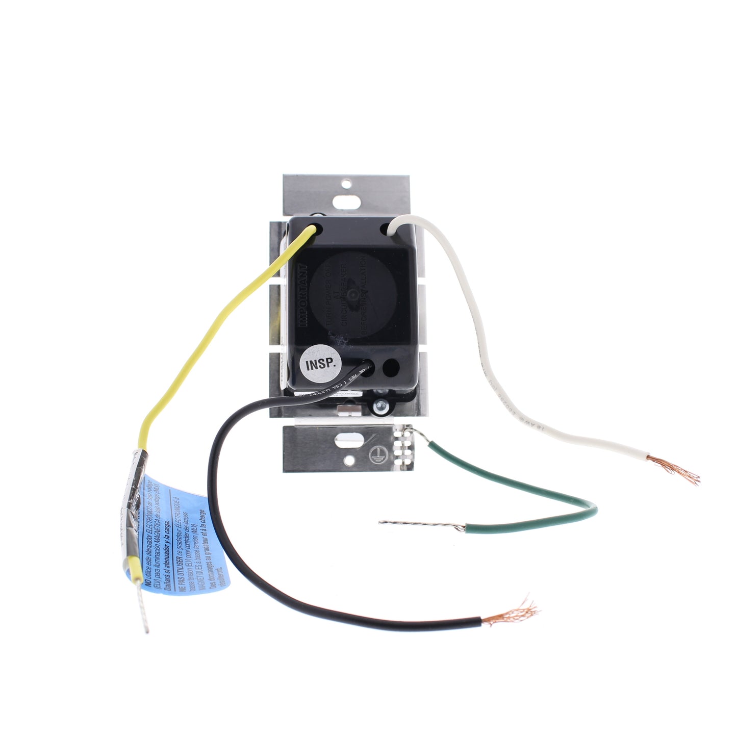 Hubbell RSELV300PW White Slide Dimmer Switch Preset S.P. 300W Electronic LV
