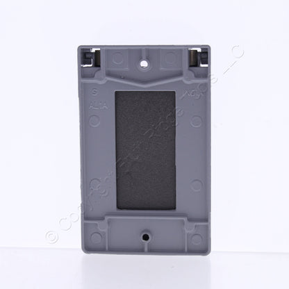 Hubbell Gray While-In-Use Weatherproof Vertical Decorator Outlet Cover RW51040
