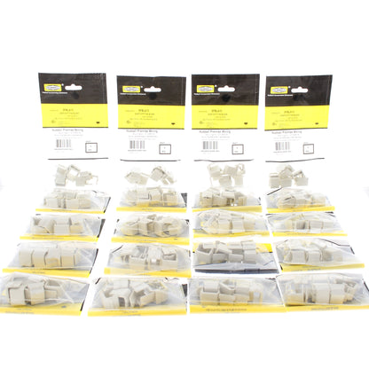 Hubbell SFBLA10 Light Almond Snap-In Fit Blank Filler Plate HPW Inserts 200-Pack