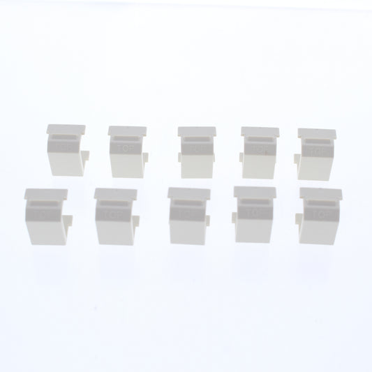 Hubbell SFBLA10 Light Almond Snap-In Fit Blank Filler Plate Inserts 10-Pack