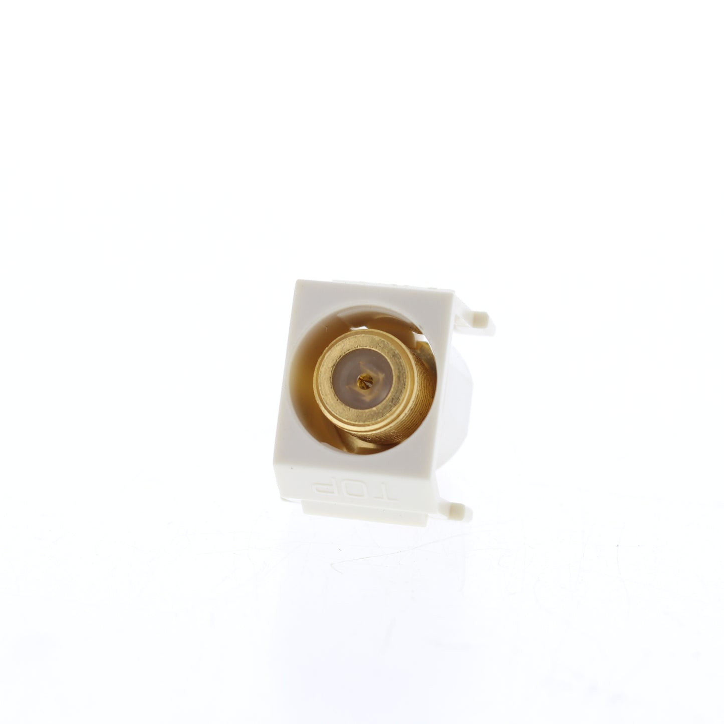 Hubbell Lt Almond Snap-Fit Keystone F-Type Coaxial Cable Video Jack SFGRFLA