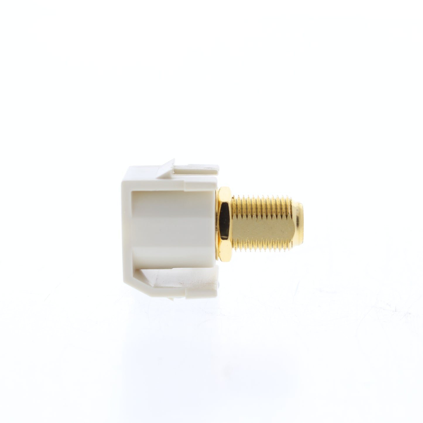 Hubbell Lt Almond Snap-Fit Keystone F-Type Coaxial Cable Video Jack SFGRFLA