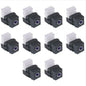 10 Hubbell Black Snap-Fit Keystone Stereo Audio RCA Jacks Blue 110-Type SFRC110B