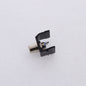 Hubbell Black Snap-Fit Keystone Audio Video Jack Blue Center RCA Solder SFRCBBK
